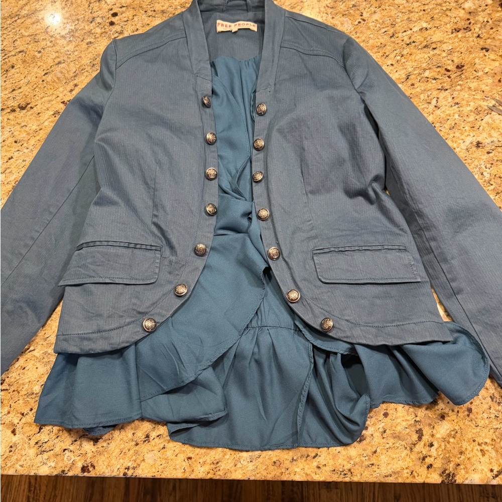 Free People Ruffles in Romance Crop Jacket